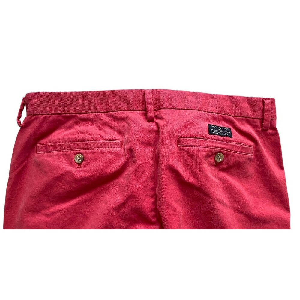 Banana Republic Pale Red Emerson Chino Pants Size 35 x 30 Preppy Casual Career - Picture 2 of 7